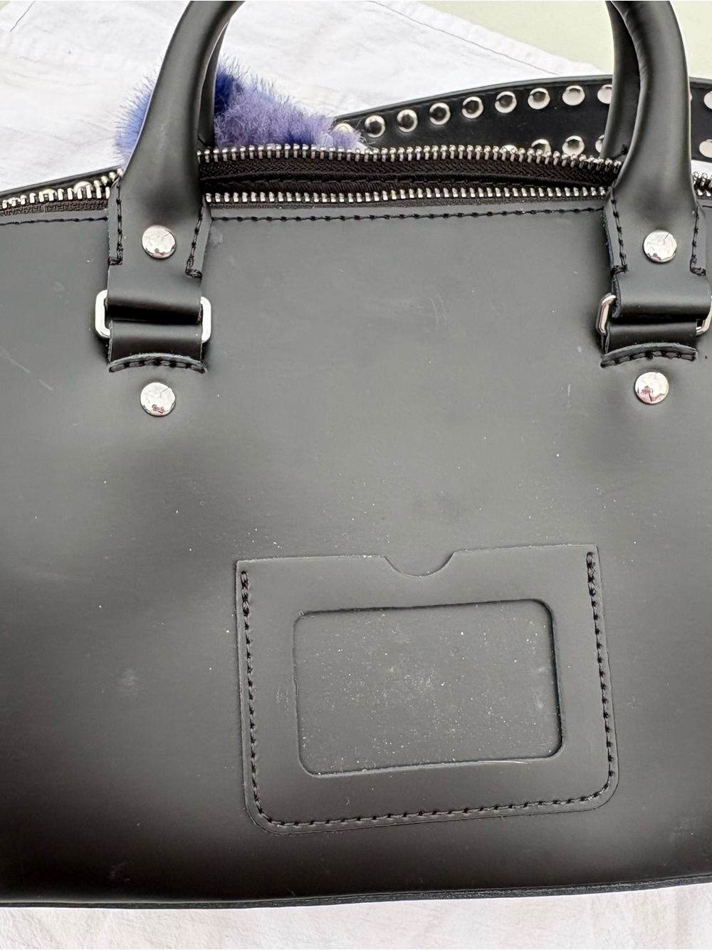Dr. Martens Black Satchel with Silver Star Chain - Picture 7 of 7